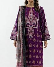 Beechtree Plum Khaddar Suit- Pakistani Winter Clothing