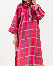 Magenta/Iris Purple Yarn Dyed Kurti- Pakistani Winter Dress