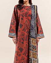 Beechtree Pale Carmine Lawn Suit- Pakistani Lawn Dress