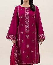 Beechtree Hot Pink Jacquard Suit- Pakistani Lawn Dress
