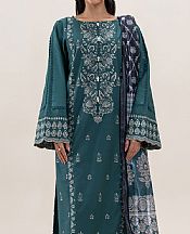 Beechtree Teal Lawn Suit- Pakistani Lawn Dress