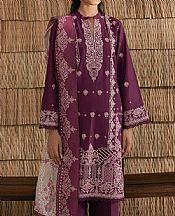 Beechtree Wine Berry Lawn Suit- Pakistani Lawn Dress