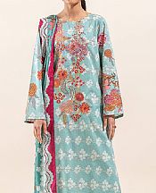 Beechtree Aqua Island Lawn Suit (2 pcs)- Pakistani Designer Lawn Suits