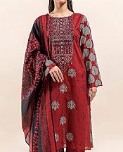 Beechtree Falu Red Lawn Suit (2 pcs)- Pakistani Designer Lawn Suits