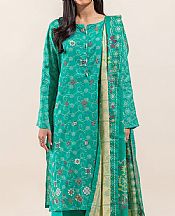 Beechtree Sea Green Lawn Suit (2 pcs)- Pakistani Lawn Dress