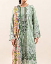 Beechtree Pixie Green Lawn Suit (2 pcs)- Pakistani Lawn Dress