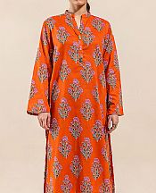 Beechtree Bright Orange Lawn Suit (2 Pcs)- Pakistani Designer Lawn Suits