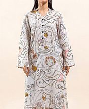 Beechtree Light Grey Lawn Suit (2 pcs)- Pakistani Lawn Dress