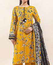 Beechtree Mustard Lawn Suit (2 Pcs)- Pakistani Lawn Dress
