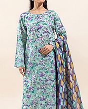 Beechtree Light Turquoise Lawn Suit (2 Pcs)- Pakistani Lawn Dress