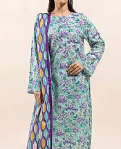 Beechtree Pale Aqua Lawn Suit (2 pcs)- Pakistani Designer Lawn Suits