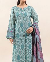 Beechtree Faded Jade Lawn Suit (2 pcs)- Pakistani Lawn Dress