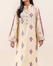 Beechtree Off White Lawn Suit (2 pcs)- Pakistani Designer Lawn Suits