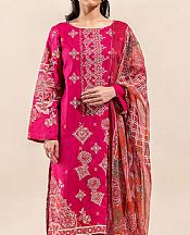 Beechtree Debian Red Lawn Suit- Pakistani Lawn Dress