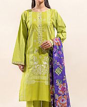 Beechtree Wild Lime Green Lawn Suit- Pakistani Lawn Dress