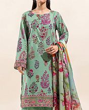 Beechtree Greyish Green Lawn Suit- Pakistani Designer Lawn Suits