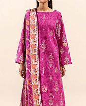 Beechtree Raspberry Pink Lawn Suit- Pakistani Designer Lawn Suits