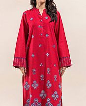 Beechtree Lipstick Red Lawn Suit (2 pcs)- Pakistani Designer Lawn Suits