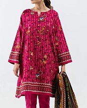 Beechtree Magenta Khaddar Suit (2 Pcs)- Pakistani Winter Dress