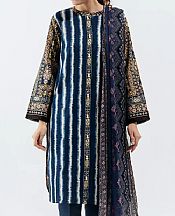 Navy Blue Khaddar Suit (2 Pcs)- Pakistani Winter Dress