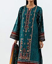 Teal Khaddar Suit (2 Pcs)- Pakistani Winter Clothing