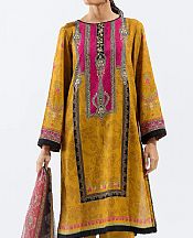 Mustard Karandi Suit- Pakistani Winter Dress