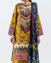 Mustard Khaddar Suit- Pakistani Winter Clothing
