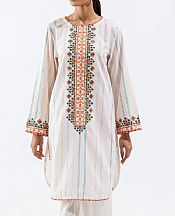 Off-white Yarn Dyed Kurti- Pakistani Winter Dress