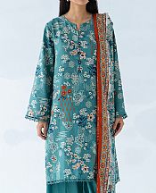 Beechtree Sea Green Khaddar Suit (2 Pcs)- Pakistani Winter Clothing