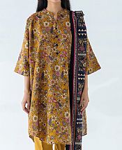 Beechtree Mustard Khaddar Suit (2 Pcs)- Pakistani Winter Dress