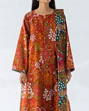 Beechtree Rust Khaddar Suit (2 Pcs)- Pakistani Winter Clothing