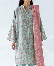 Beechtree Light Sea Green Khaddar Suit (2 Pcs)- Pakistani Winter Clothing