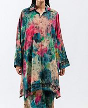 Beechtree Multicolor Linen Suit (2 Pcs)- Pakistani Winter Clothing