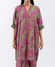 Beechtree Violet/Green Linen Suit (2 Pcs)- Pakistani Winter Clothing