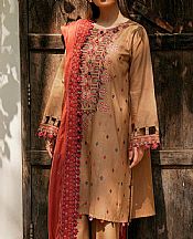 Beige Khaddar Suit- Pakistani Winter Clothing