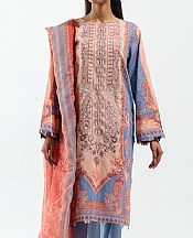 Beechtree Peach Lawn Suit (2 Pcs)- Pakistani Designer Lawn Suits