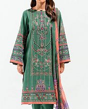 Emerald Green Khaddar Suit- Pakistani Winter Dress