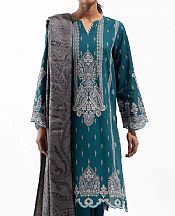 Teal Khaddar Suit- Pakistani Winter Clothing