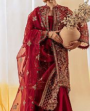 Beechtree Scarlet Organza Suit- Pakistani Designer Chiffon Suit