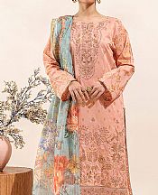 Beechtree Peach Lawn Suit- Pakistani Designer Lawn Suits