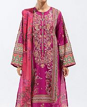 Beechtree Shocking Pink Lawn Suit (2 Pcs)- Pakistani Designer Lawn Suits