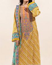 Beechtree Mustard Lawn Suit- Pakistani Designer Lawn Suits