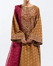 Beechtree Brown Jacquard Suit- Pakistani Winter Clothing