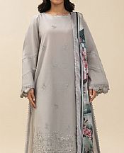 Beechtree Grey Lawn Suit (2 pcs)- Pakistani Designer Lawn Suits