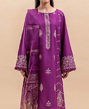 Beechtree Warm Purple Lawn Suit- Pakistani Lawn Dress