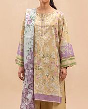 Beechtree Fawn Lawn Suit- Pakistani Designer Lawn Suits