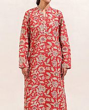 Beechtree Pastel Red Lawn Suit (2 pcs)- Pakistani Lawn Dress