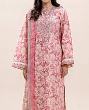 Beechtree Pink Lawn Suit (2 pcs)- Pakistani Designer Lawn Suits