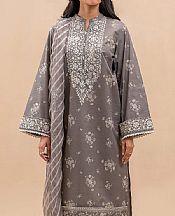 Beechtree Grey Lawn Suit (2 pcs)- Pakistani Lawn Dress