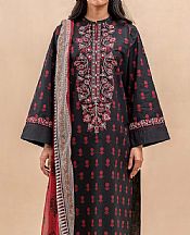 Beechtree Black Lawn Suit (2 pcs)- Pakistani Designer Lawn Suits